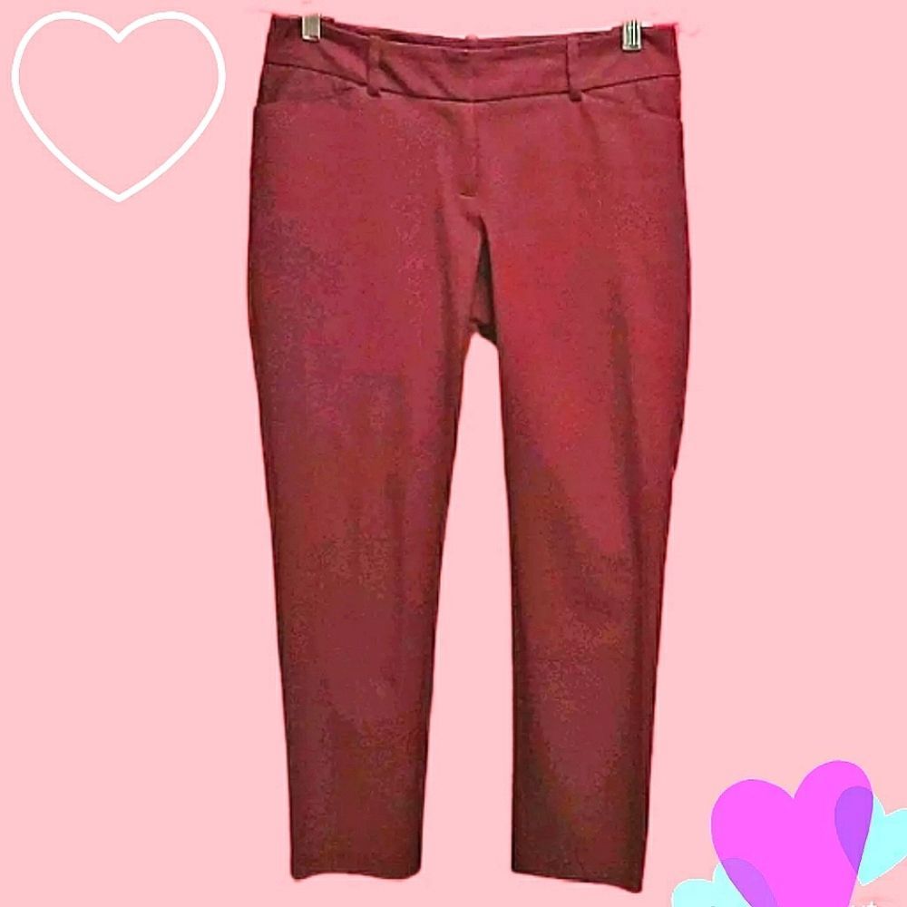 Target 💟 Stretchable Burgandy Pants Size 6